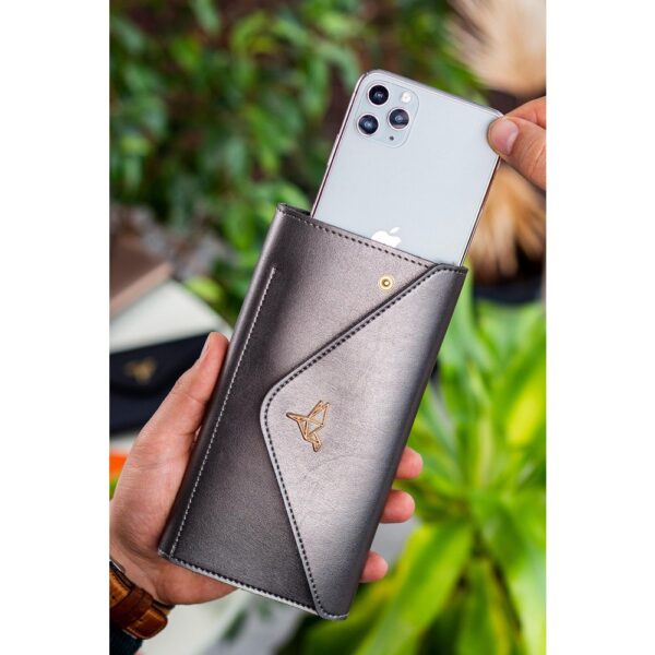 Vegan Leather High Quality Luxury Trendy Women's Wallet - Image 3