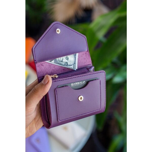 Vegan Leather High Quality Luxury Trendy Women's Wallet - Image 2