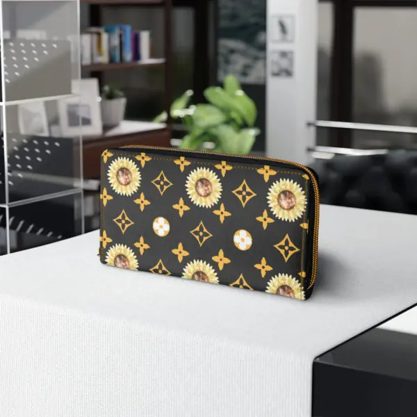 Vegan Leather High Quality Luxury Trendy Colorful Women's Wallet - Image 4