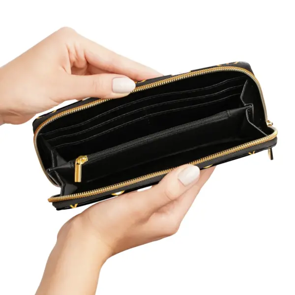Vegan Leather High Quality Luxury Trendy Colorful Women's Wallet - Image 3