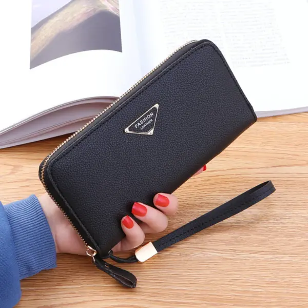 Vegan Leather High Quality Luxury Trendy Colorful Women's Wallet