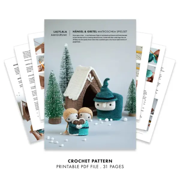Crochet Pattern . Hansel & Gretel . Matryoshka (Digital Product PDF) DIY - Image 2